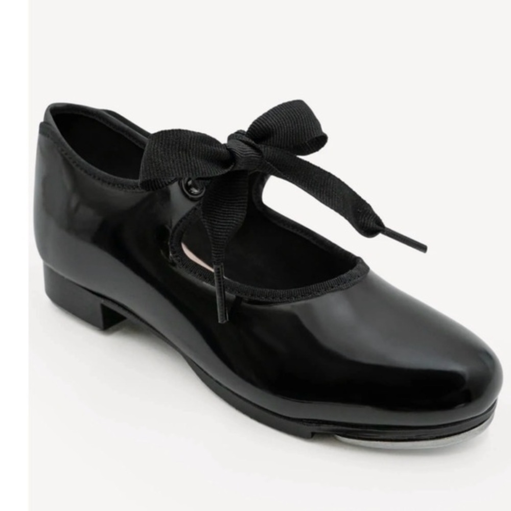 New Capezio Jr. Tyette Mary Jane Lace Tie Style Tap Shoes Size 4 Women’s